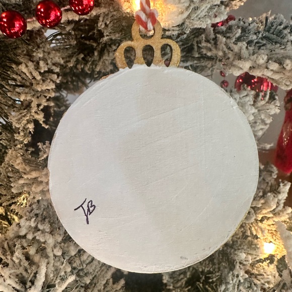 Handmade Mosaic Snowman Christmas Ornament - Picture 2 of 3